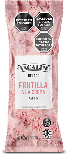 Paleta Helada de Frutilla a la Crema