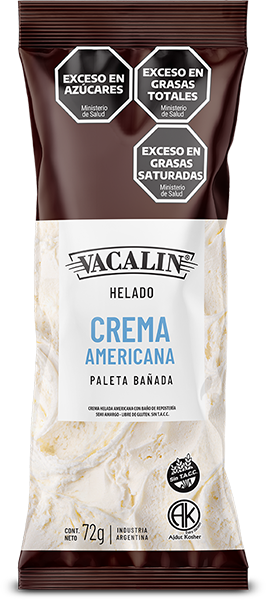 Paleta Helada Bañada de Crema Americana