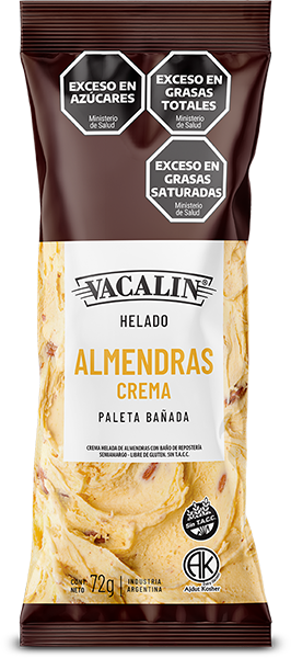 Paleta Helada Bañada de Crema de Almendras