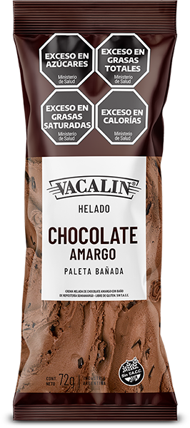 Paleta Helada Bañada de Chocolate Amargo