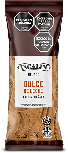 Paleta Helada Bañada de Dulce de Leche