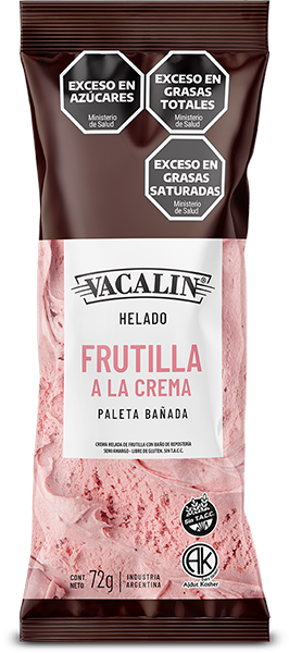 Paleta Helada Bañada de Frutilla a la Crema