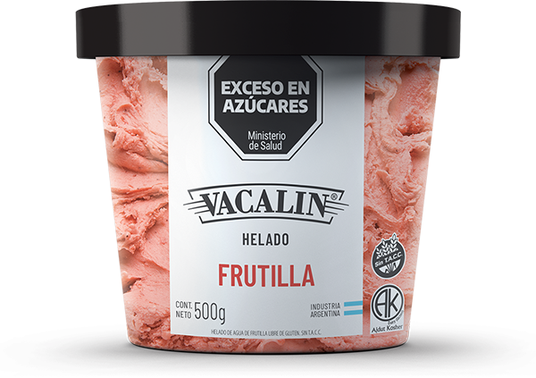 Helado de Frutilla al Agua 500g