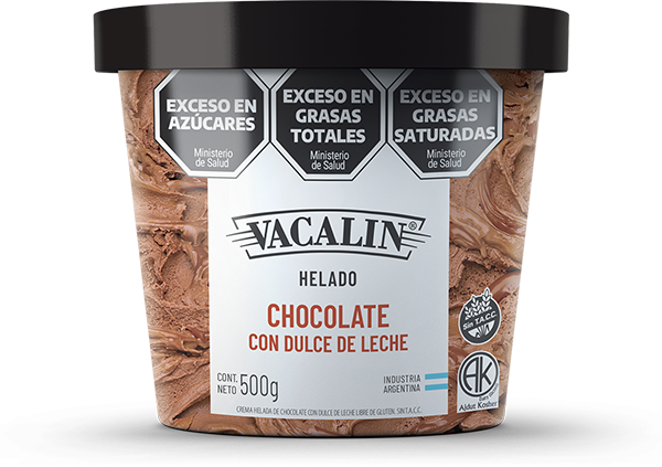 Helado de Chocolate con Dulce de Leche 500g