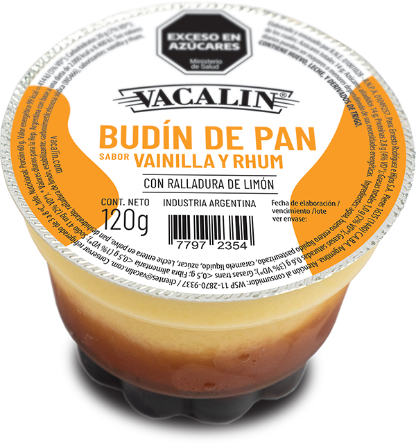 Delipostres Budín de Pan sabor Vainilla y Rhum 120g